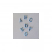 Iron-on Patch Letters - Light Blue
